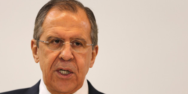 Russian Foreign Minister Sergey Lavrov talks during a press conference with his UAE counterpart Sheikh Abdullah bin Zayed Al Nahyan in Abu Dhabi, United Arab Emirates, Tuesday, Feb. 2, 2016. (AP Photo/Kamran Jebreili)