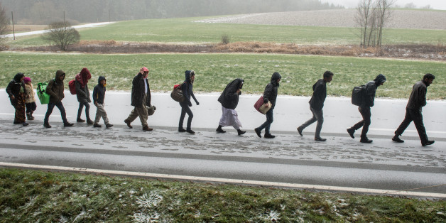 Flüchtlinge auf dem Weg nach Deutschland
