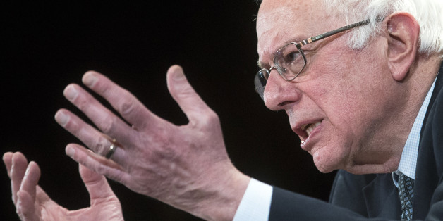 Democratic presidential candidate Sen. Bernie Sanders, I-Vt., speaks during a campaign stop at the Claremont Opera House, Tuesday, Feb. 2, 2016, in Claremont, N.H. (AP Photo/John Minchillo)
