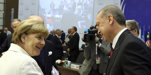 Angel Merkel und Recep Tayyip Erdogan beim Weltklimagipfel