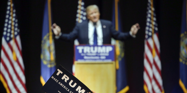 Donald Trump bei seiner Kampagne in New Hampshire