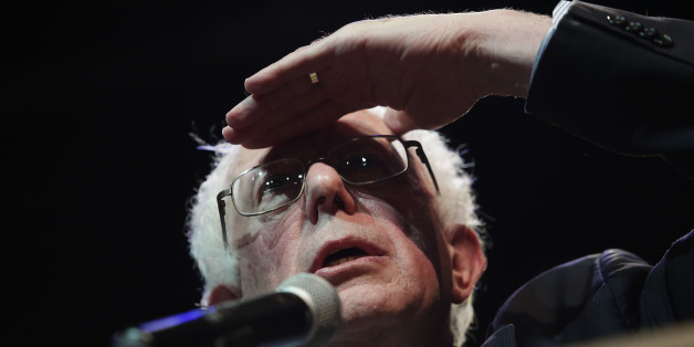Democratic presidential candidate, Hillary Clinton and Democratic presidential candidate, Sen. Bernie Sanders, I-Vt, shakes hands as they greet the audience before the audience before a Democratic presidential primary debate hosted by MSNBC at the University of New Hampshire Thursday, Feb. 4, 2016, in Durham, N.H. (AP Photo/David Goldman)
