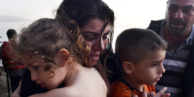 Flüchtlinge treffen auf der syrischen Insel Kos ein