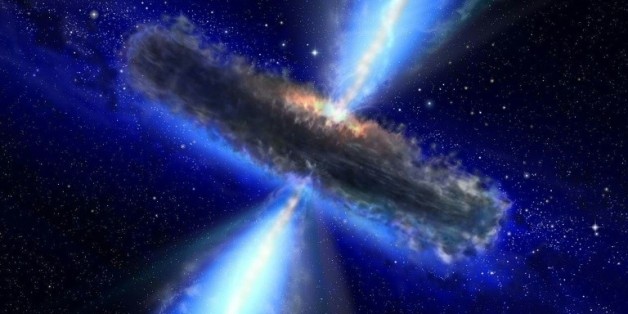 Vue d'artiste d'un quasar, réalisée le 13 mars 2012