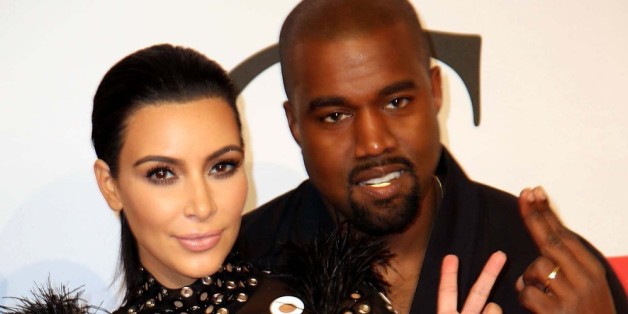 Kanye West mit seiner Ehefrau Kim Kardashian
