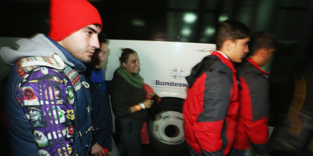 Symbolbild: Flüchtlinge an der österreichisch-deutschen Grenze