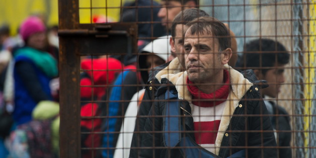 Flüchtlinge an der österreichischen Grenze