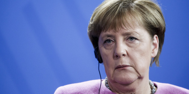 BERLIN, GERMANY - FEBRUARY 16: German Chancellor Angela Merkel atthends a press conference together with Israeli Prime Minister Benjamin Netanyahu at the Chancellery following the 6th German-Israeli government consultations on February 16, 2016 in Berlin, Germany. The two governments are scheduled to discuss issues including the Middle East peace process, cyber crime, German-language education in Israel, climate change and development policy in Africa. (Photo by Carsten Koall/Getty Images)