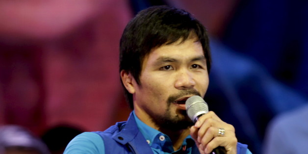Manny Pacquiao à Manille aux Philippines le 9 février 2016