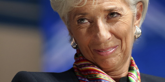 International Monetary Find (IMF) Managing Director Christine Lagarde attends a forum in Lima, Peru, Thursday, Oct. 8, 2015, during the annual meetings of the World Bank Group and the International Monetary Fund. "It's not the old Latin America; it's not the old IMF either," Lagarde told journalists Thursday. "The relationship is one of cooperation and partnership." (AP Photo/Geraldo Caso Bizama)