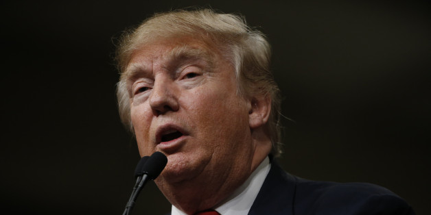 Republican presidential candidate Donald Trump speaks during a campaign stop Friday, Feb. 19, 2016, in North Charleston, S.C. (AP Photo/Matt Rourke)