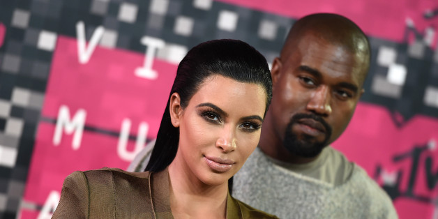 Kim Kardashian, left, and Kanye West arrive at the MTV Video Music Awards at the Microsoft Theater on Sunday, Aug. 30, 2015, in Los Angeles. (Photo by Jordan Strauss/Invision/AP)