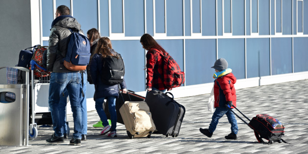 Eine Familie vom Westbalkan bei ihrer freiwilligen Ausreise