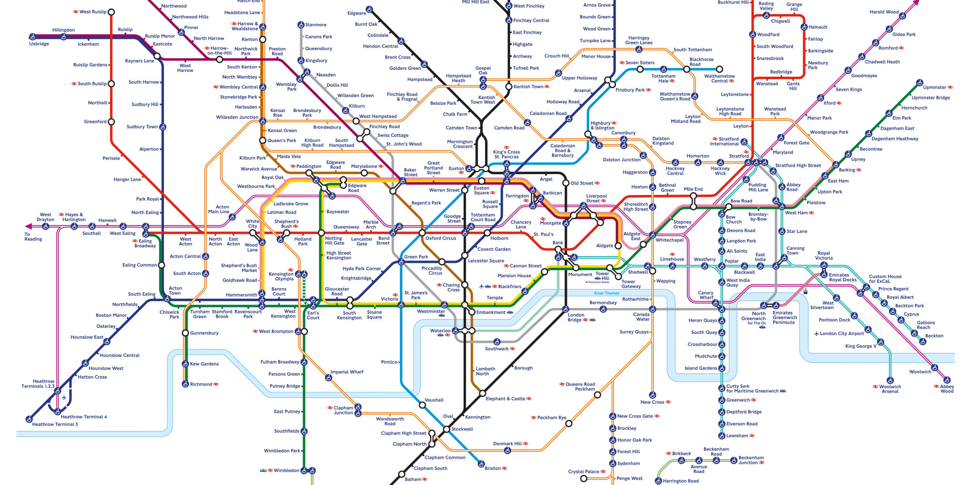 Elizabeth Line London Tube Map Shows How Capital's Underground Will