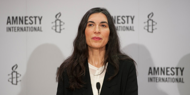 Selmin Çaliskan, Generalsekretärin von Amnesty International in Deutschland, stellte am 23.02.2016 Jahresbericht über die weltweite Lage der Menschenrechte vor.
