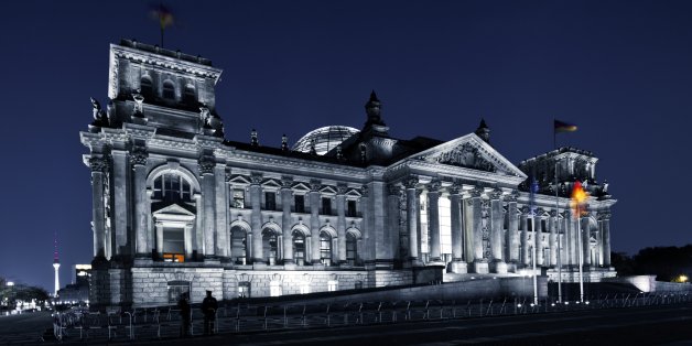 Reichstag at night
