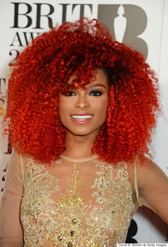 Brit Awards 2016 Fleur East Looks A Dead Ringer For Rihanna With New Red Afro Huffpost Uk