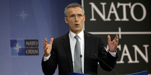 NATO Secretary General Jens Stoltenberg speaks during a media conference at NATO headquarters in Brussels on Wednesday, Feb. 10, 2016. NATO and the European Union have signed an agreement to improve cooperation in cyberdefense, which NATO Secretary-General Jens Stoltenberg called a concrete example of the two Brussels-based organizations joining forces to counter modern forms of hybrid warfare. (AP Photo/Virginia Mayo)