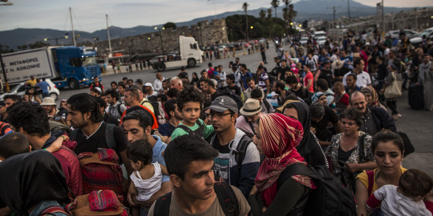 Flüchtlinge in Athen