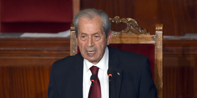 The new president of the Tunisian parliament, Mohamed Ennaceur, gives his first speech during a plenary session in Tunis, Thursday, Dec. 4, 2014. Tunisia's new Parliament has chosen a leader â an 80-year-old from a secular party who spent decades in politics under autocratic regimes. The country's first permanent legislature since a popular uprising in 2011 elected Mohamed Ennaceur of the Nida Tunis party as its president Thursday. (AP Photo/Hassene Dridi)