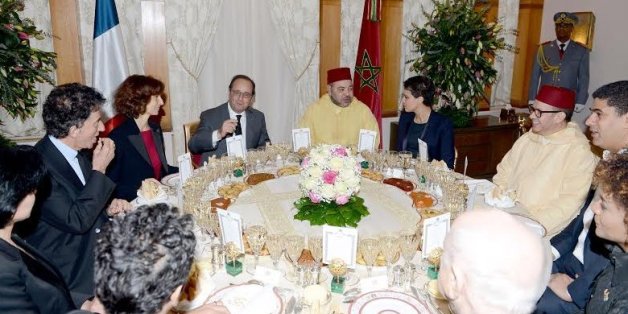Mohammed VI offre un dîner en l'honneur de François Hollande