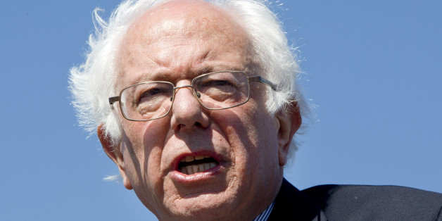 His hair blowing in the wind, Democratic presidential candidate Sen. Bernie Sanders, I-Vt., speaks during a campaign rally at the Circuit of the Americas in Austin, Texas, Saturday, Feb. 27, 2016. (AP Photo/Jacquelyn Martin)