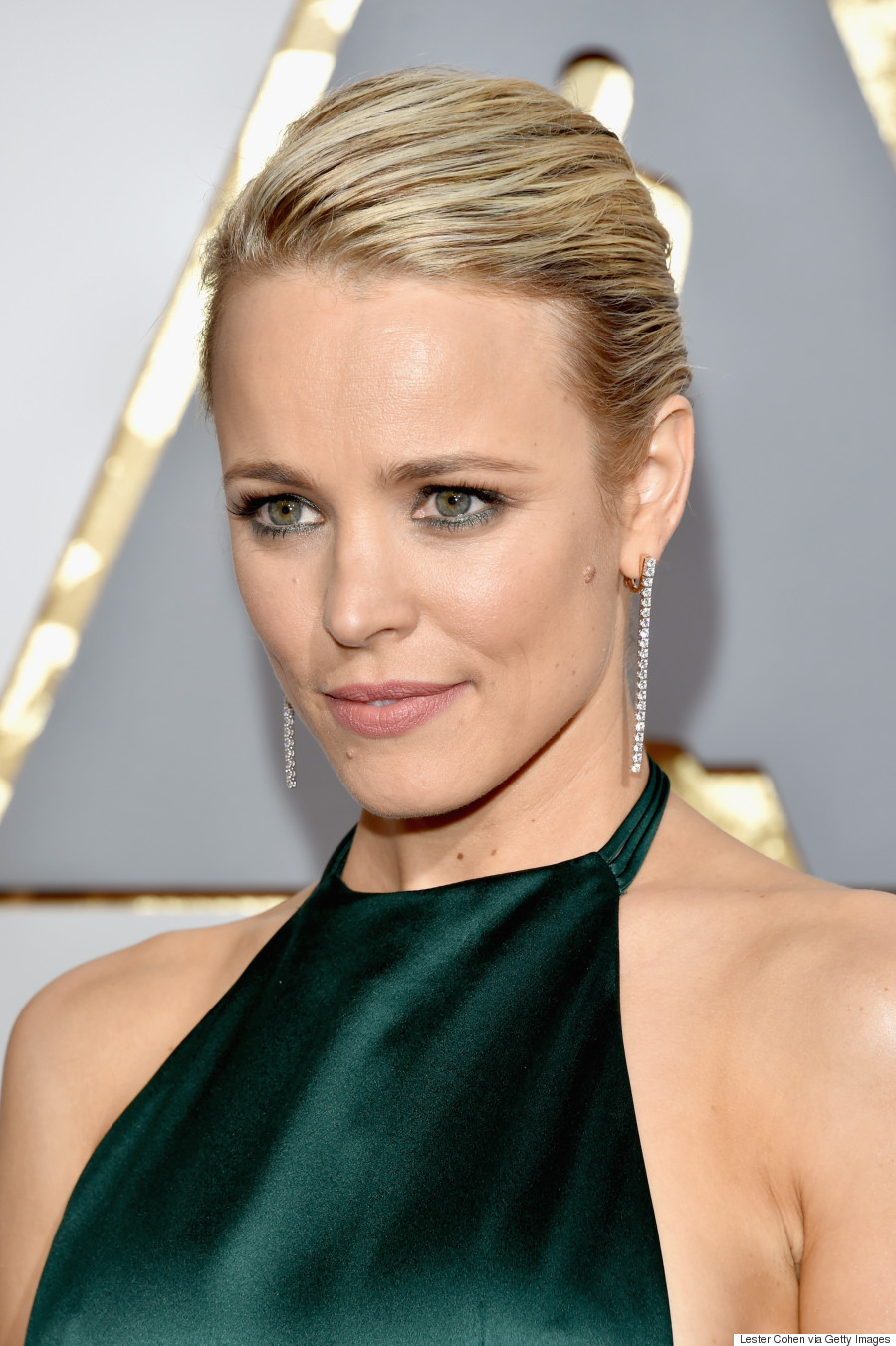 Rachel Mcadams Oscars 2016 Canadas Sweetheart Dazzles In Emerald August Getty Atelier Gown 6272