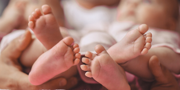 BERLIN, GERMANY - JULY 16: Close-up of the feet of a newborn on July 16, 2014, in Berlin, Germany. (Photo by Marie Waldmann/Photothek via Getty Images)***Local Caption***