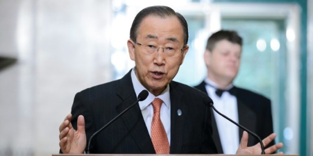 United Nations Secretary General Ban Ki-moon, secrétaire général de l'ONU, le 29 février 2016 à Genève