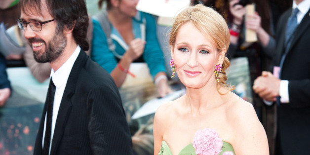 J. K. Rowling mit ihrem Mann