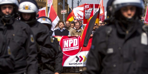 NPD-Anhänger bei einer Demonstration in Berlin 2013