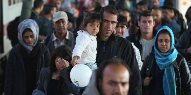 Flüchtlinge auf der Einreise von Afghanistan nach Europa