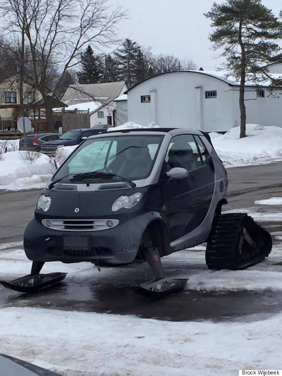 OttawaArea Mechanic Turns Smart Car Into 'The Perfect Snowmobile'