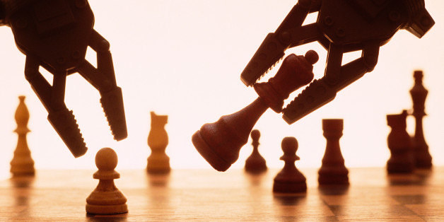 Robot playing chess