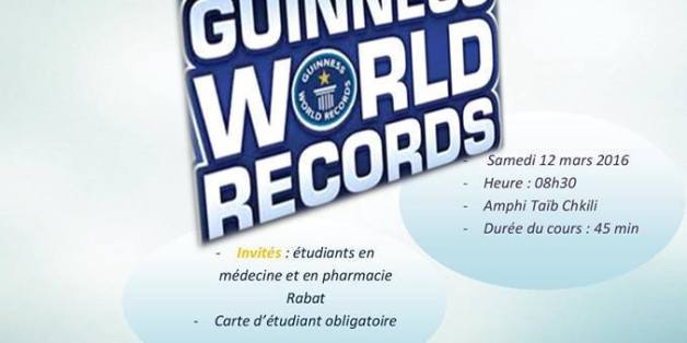 À Rabat, les étudiants en médecine battront un record international
