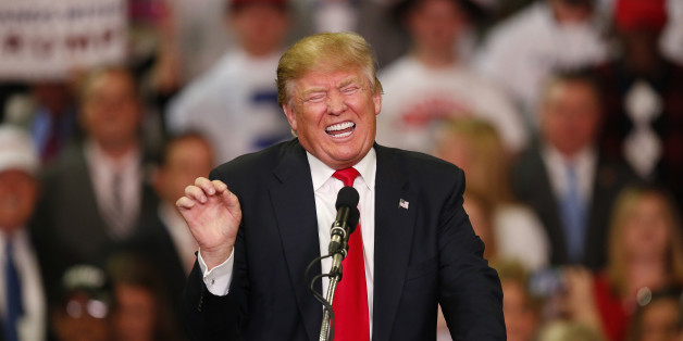 Republican presidential candidate Donald Trump speaks during a campaign rally Monday, March 7, 2016, in Madison, Miss. (AP Photo/Brynn Anderson)