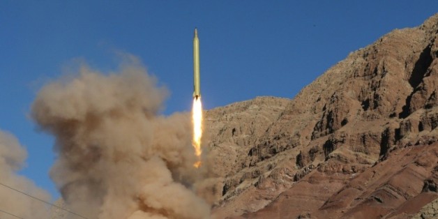 Lancement de missiles balistiques Qadr, dans la région nord de l'Iran le 9 mars 2016