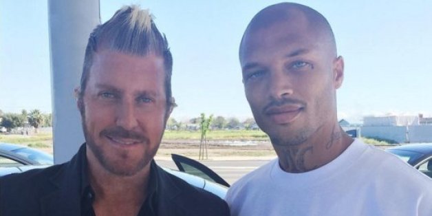 Jeremy Meeks et son agent Jim Jordan.