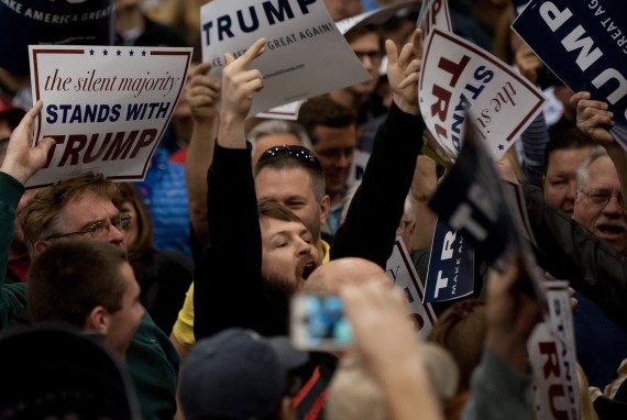 trump rally protester