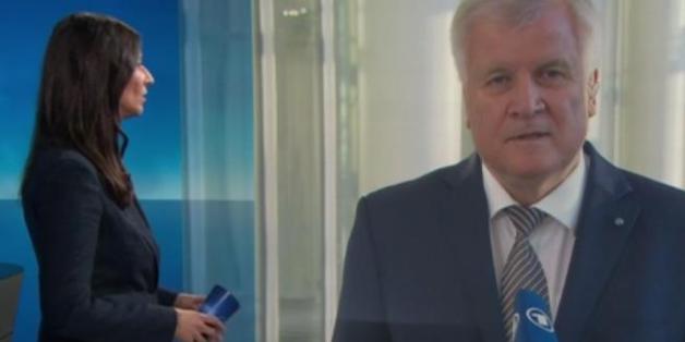 Horst Seehofer in den "Tagesthemen"