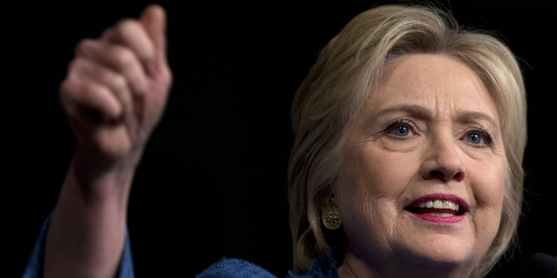 Democratic presidential candidate Hillary Clinton speaks during an election night event at the Palm Beach County Convention Center in West Palm Beach, Fla., Tuesday, March 15, 2016. (AP Photo/Carolyn Kaster)