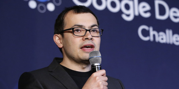 Google DeepMind CEO Demis Hassabis answers a reporter's question during a press conference after finishing the final match of the Google DeepMind Challenge Match against Google's artificial intelligence program, AlphaGo, in Seoul, South Korea, Tuesday, March 15, 2016. Google's Go-playing computer program again defeated its human opponent in a final match on Tuesday that sealed its 4:1 victory. (AP Photo/Lee Jin-man)