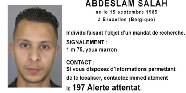 This undated file photo released Friday, Nov. 13, 2015, by French Police shows 26-year old Salah Abdeslam, who is wanted by police in connection with recent terror attacks in Paris, as police investigations continue. Belgian prosecutors said Friday March 18, 2016 that fingerprints of Paris attacks fugitive Salah Abdeslam found in Brussels apartment that was raided earlier this week. (Police Nationale via AP)