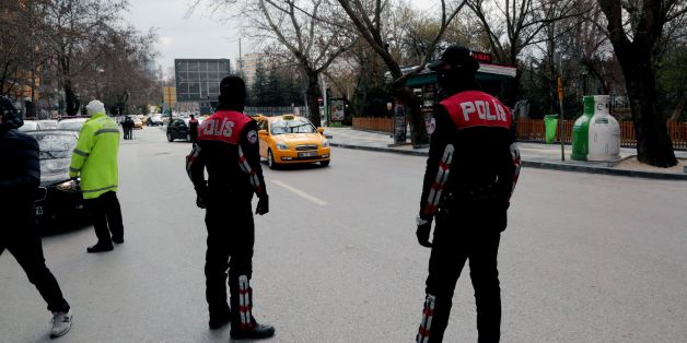 Security officials check cars in Ankara, Turkey, Thursday, March 17, 2016.
A radical Kurdish group with ties to the outlawed Kurdistan Workers' Party (PKK) on Thursday claimed the deadly suicide car bomb attack that killed 35 people in Ankara on March 13, 2016. / AFP / YASIN BÃLBÃL (Photo credit should read YASIN BULBUL/AFP/Getty Images)