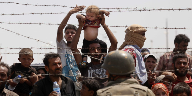 An der Grenze zwischen Syrien und der Türkei