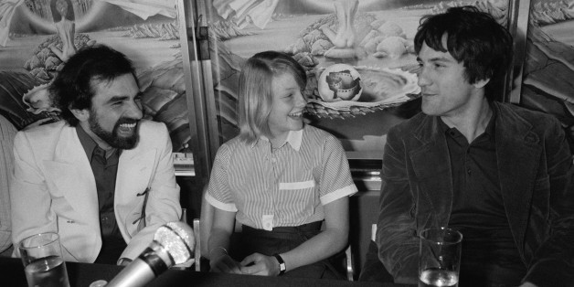 CANNES, FRANCE - MAY: Press conference after presentation of movie Taxi Driver directed by Martin Scorsese with Jodie Foster and Robert de Niro at Cannes Film Festival in May 1976 in Cannes, France. (Photo by Pool GINFRAY/SIMON/Gamma-Keystone via Getty Images)