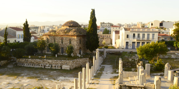 acnient market in Athens Greece