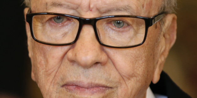 Tunisian President Beji Caid Essebsi attends a lunch with Senators during a visit at the Senate in Paris April 7, 2015. Tunisian President Beji Caid Essebsi is on a state visit to France in the wake of attacks in Tunis and Paris. REUTERS/Charles Platiau