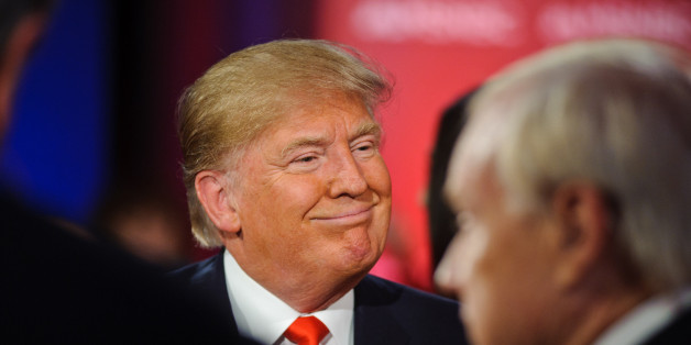 Donald Trump und Chris Matthews während der Aufnahmen für MSNBC