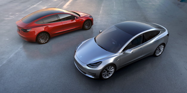 Tesla Motors' mass-market Model 3 electric cars are seen in this handout picture from Tesla Motors on March 31, 2016. REUTERS/Tesla Motors/Handout via ReutersATTENTION EDITORS - THIS PICTURE WAS PROVIDED BY A THIRD PARTY. REUTERS IS UNABLE TO INDEPENDENTLY VERIFY THE AUTHENTICITY, CONTENT, LOCATION OR DATE OF THIS IMAGE. IT IS DISTRIBUTED EXACTLY AS RECEIVED BY REUTERS, AS A SERVICE TO CLIENTS. FOR EDITORIAL USE ONLY. NOT FOR SALE FOR MARKETING OR ADVERTISING CAMPAIGNS. NO RESALES. NO ARCHIVE.